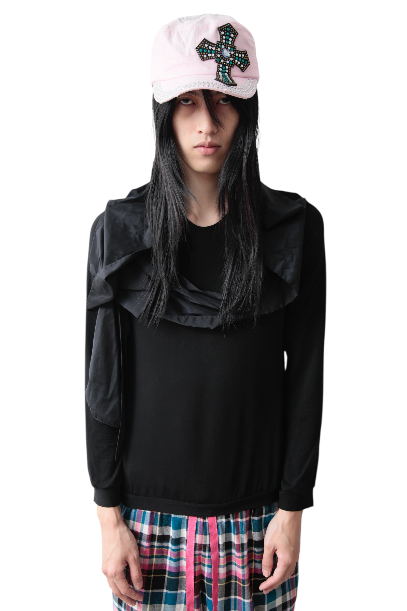COSMIC WONDER DRAPE SCARF DOCKING TOP