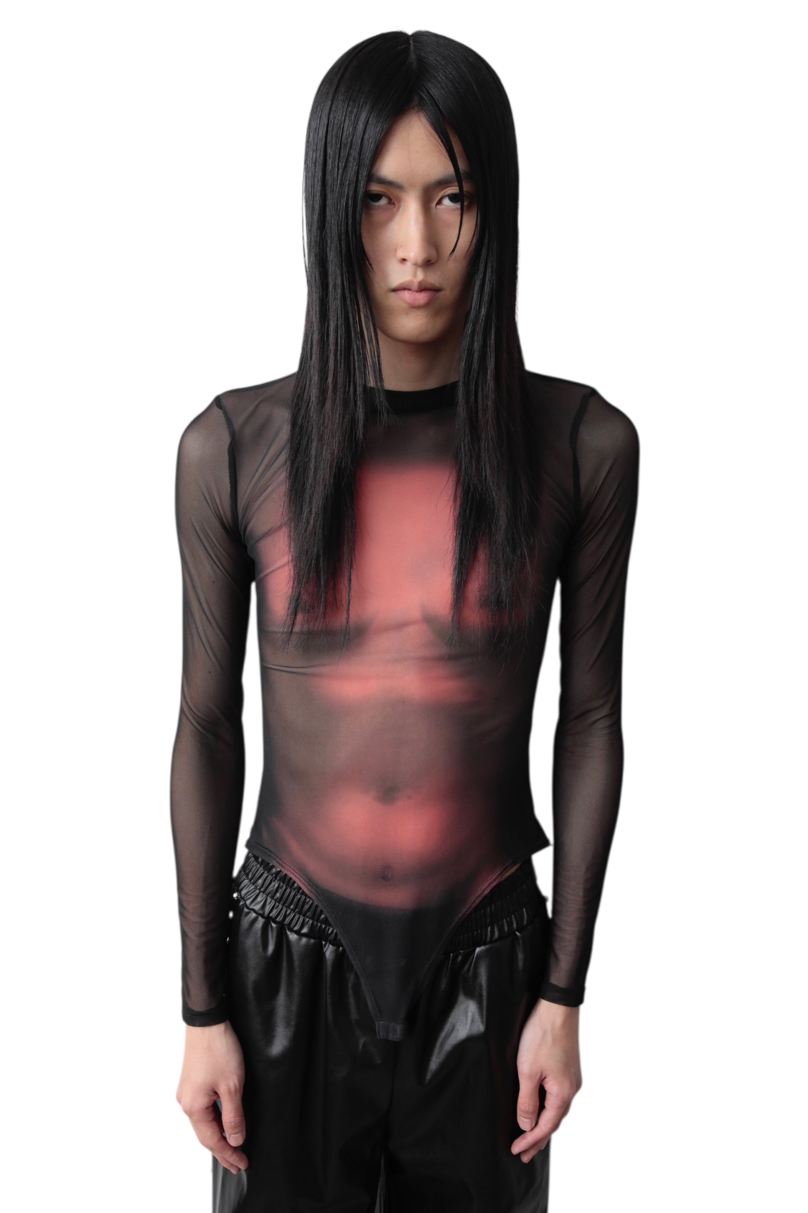 BODY GRAPHIC LEOTARD TOP