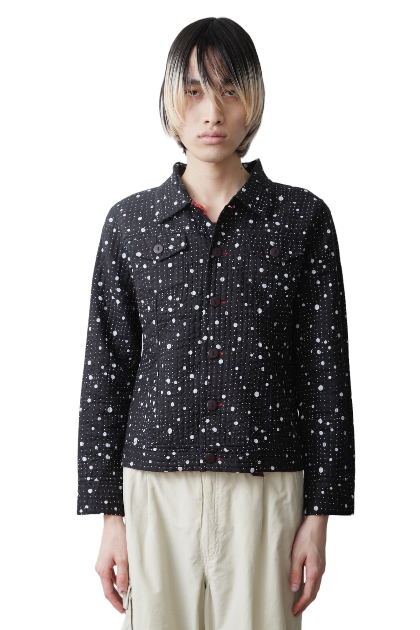 REVERSIBLE DOT BLOUSON