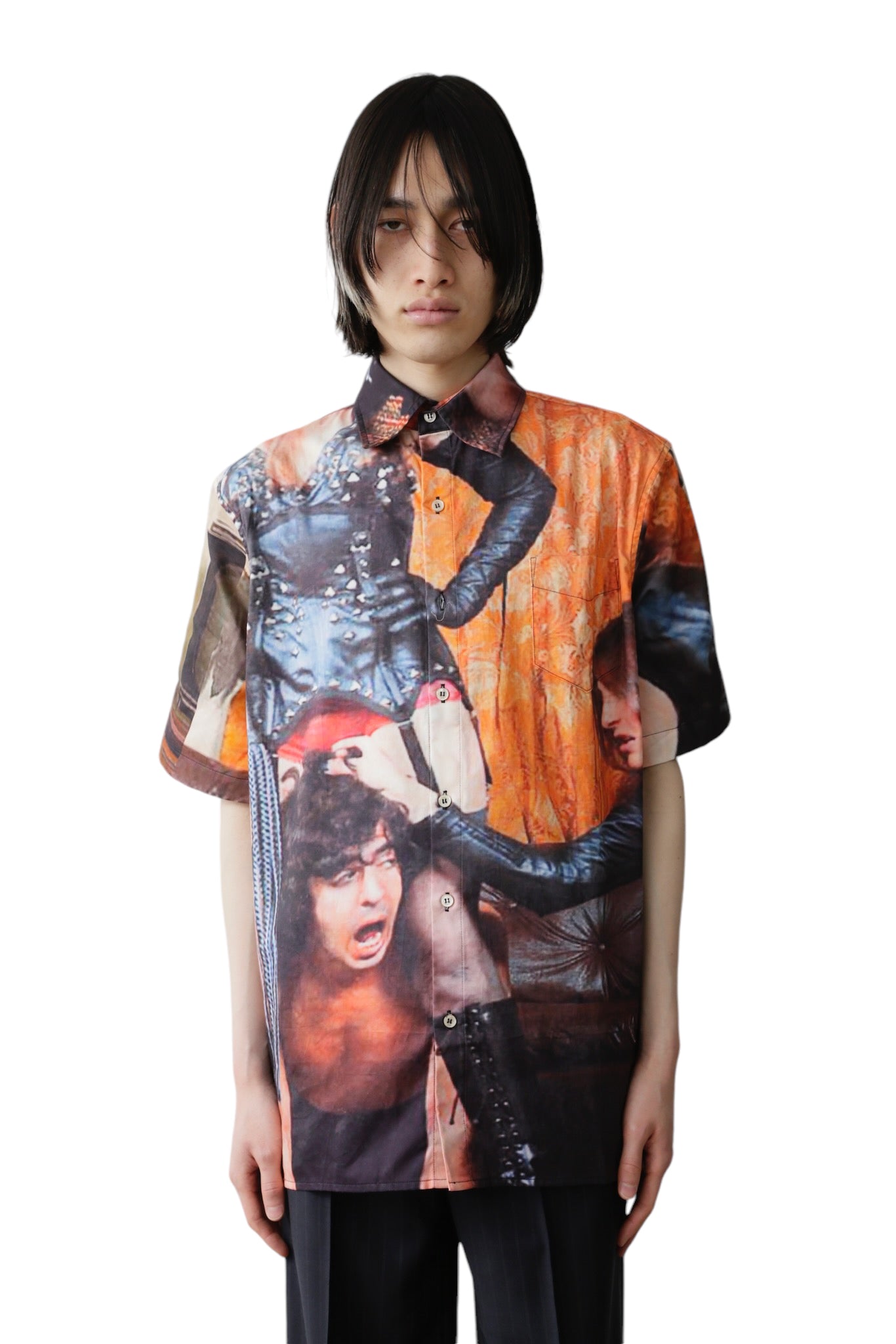 NINAMOUNAH BLOKE SHORT SLEEVE BLOUSE