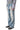 FADED MULTIPLE STRING FLARE DENIM PANTS