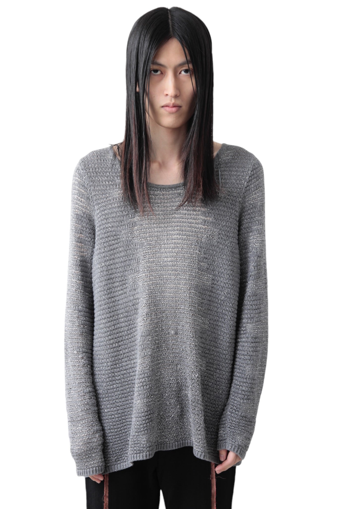 LOW GAUGE METALLIC LAME SWEATER