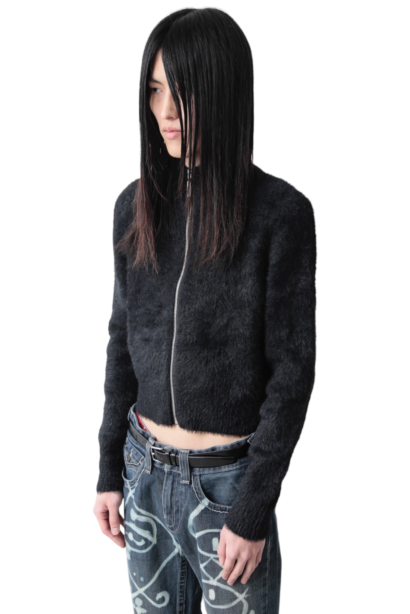 SHAGGY DRIVERS KNIT BLOUSON