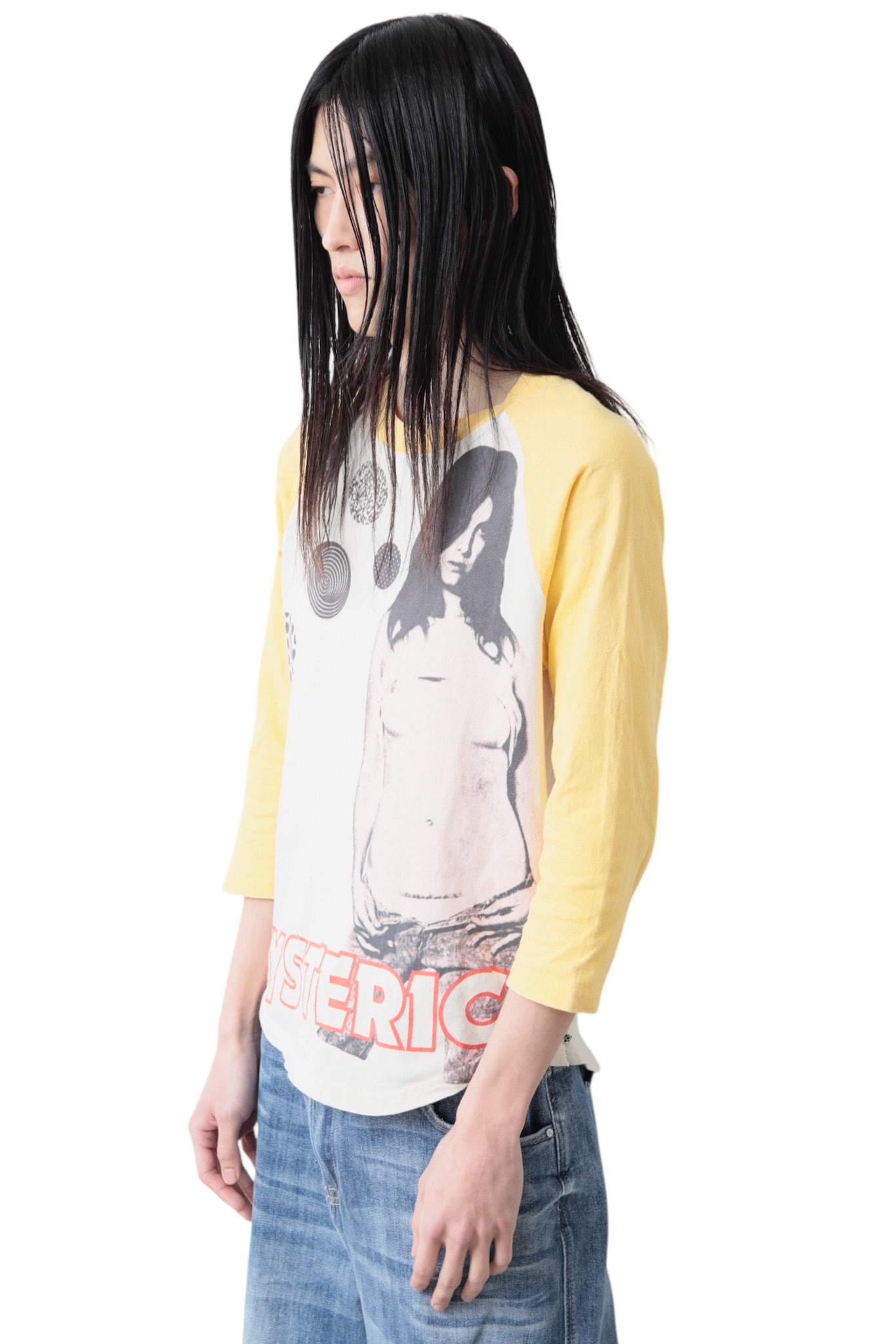 HYSTERIC GLAMOR GRAPHIC RAGLAN SLEEVE T-SHIRT