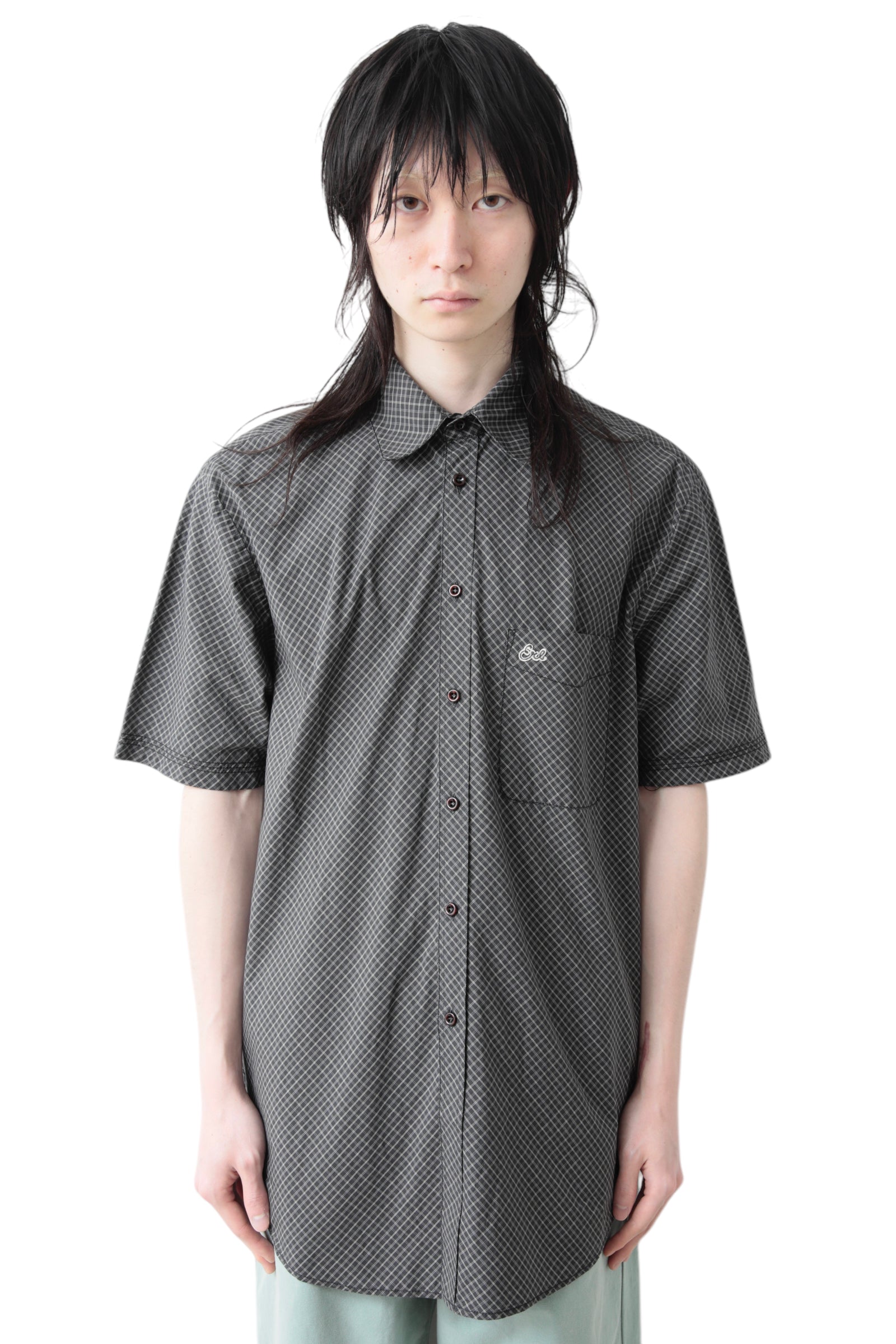 ERL MINI PLAID SHORT SLEEVE SHIRT