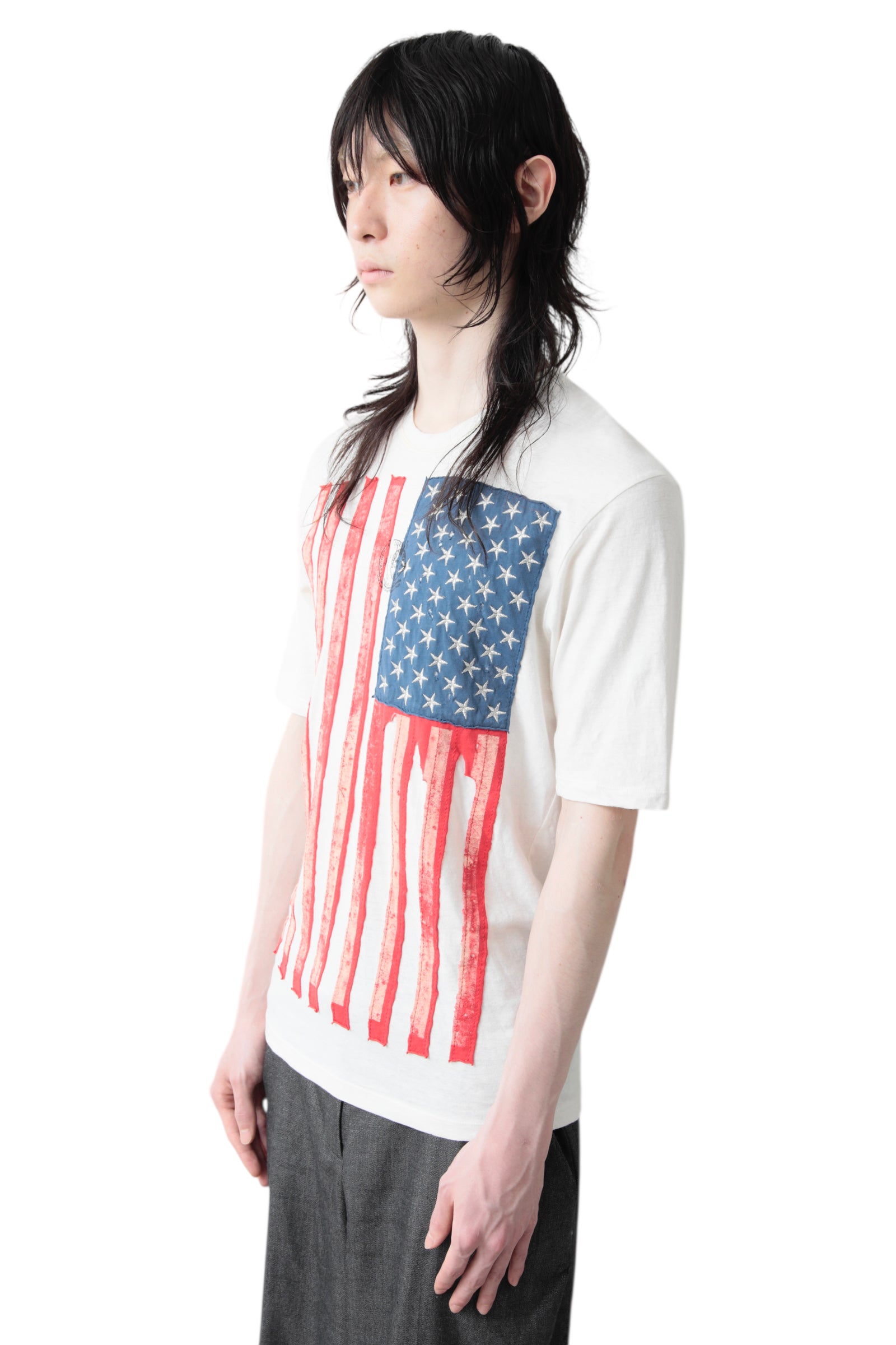 DSQUARED2 USA FLAG PATTERNED T-SHIRT