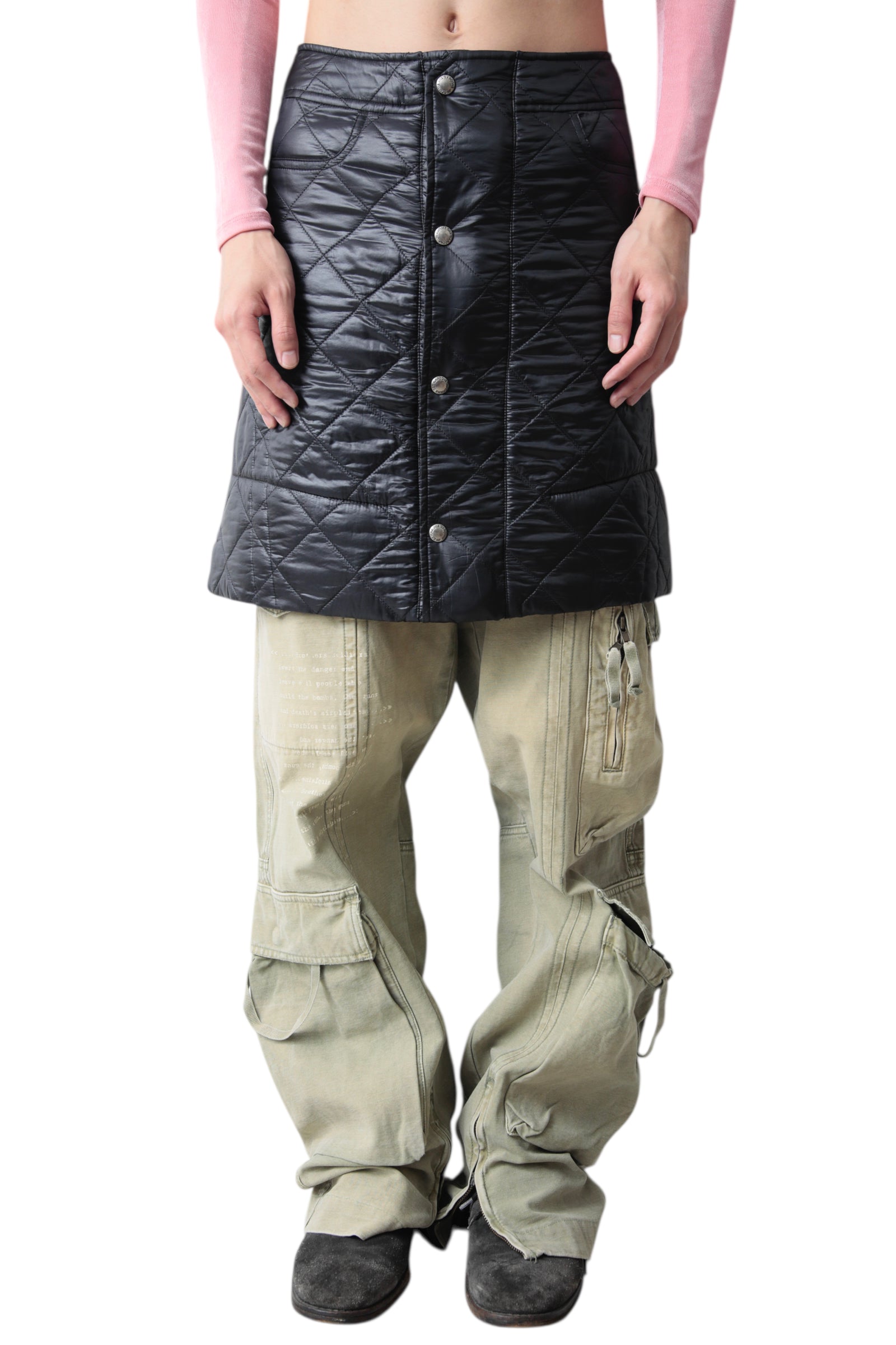 JUNYA WATANABE QUILTING BUTTON UP SKIRT
