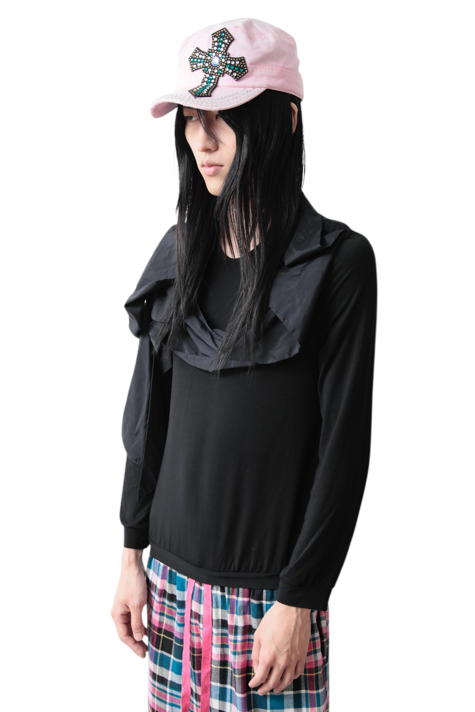 COSMIC WONDER DRAPE SCARF DOCKING TOP