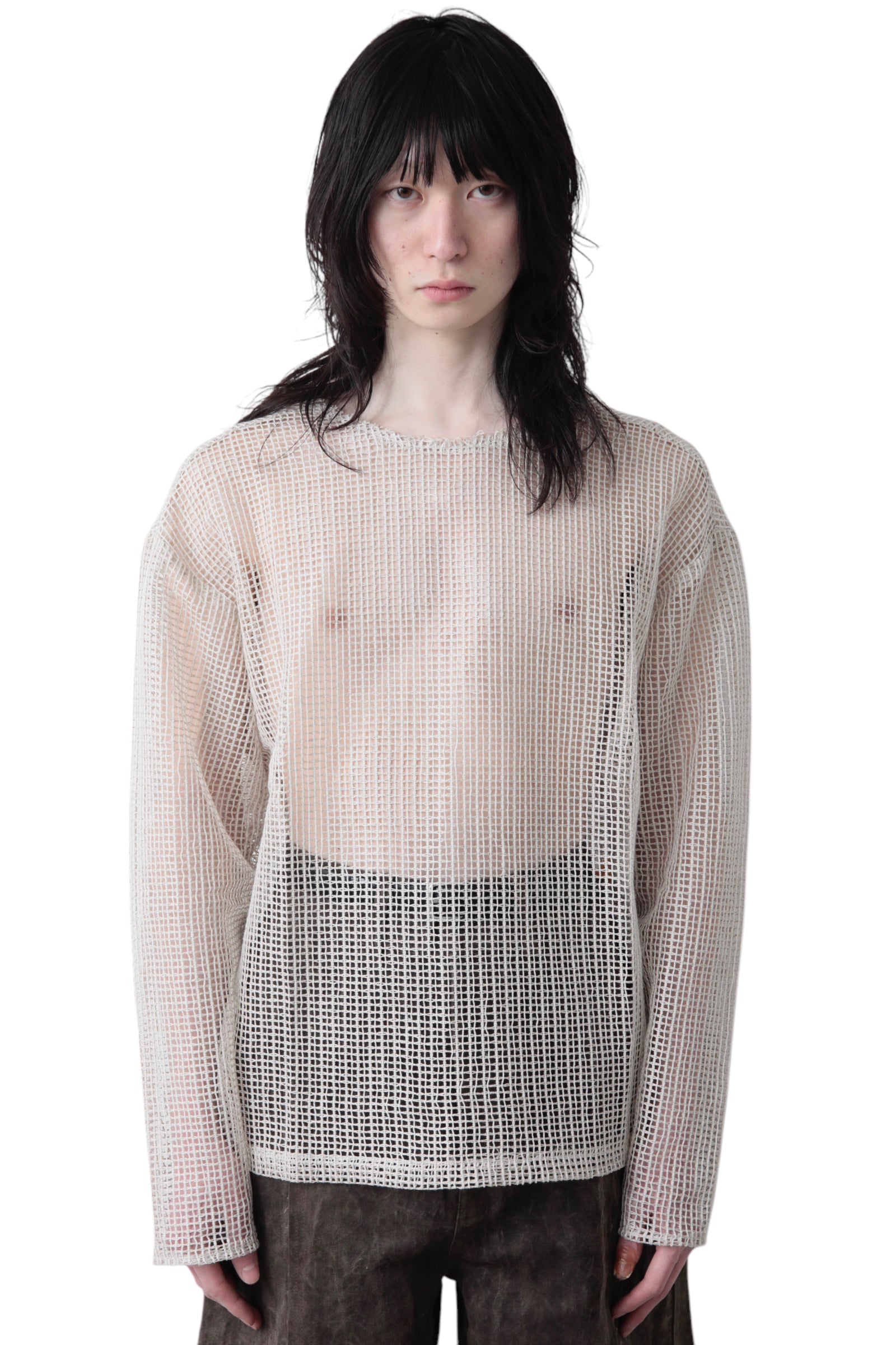 AIREI NETTED LONGSLEEVE SHIRT