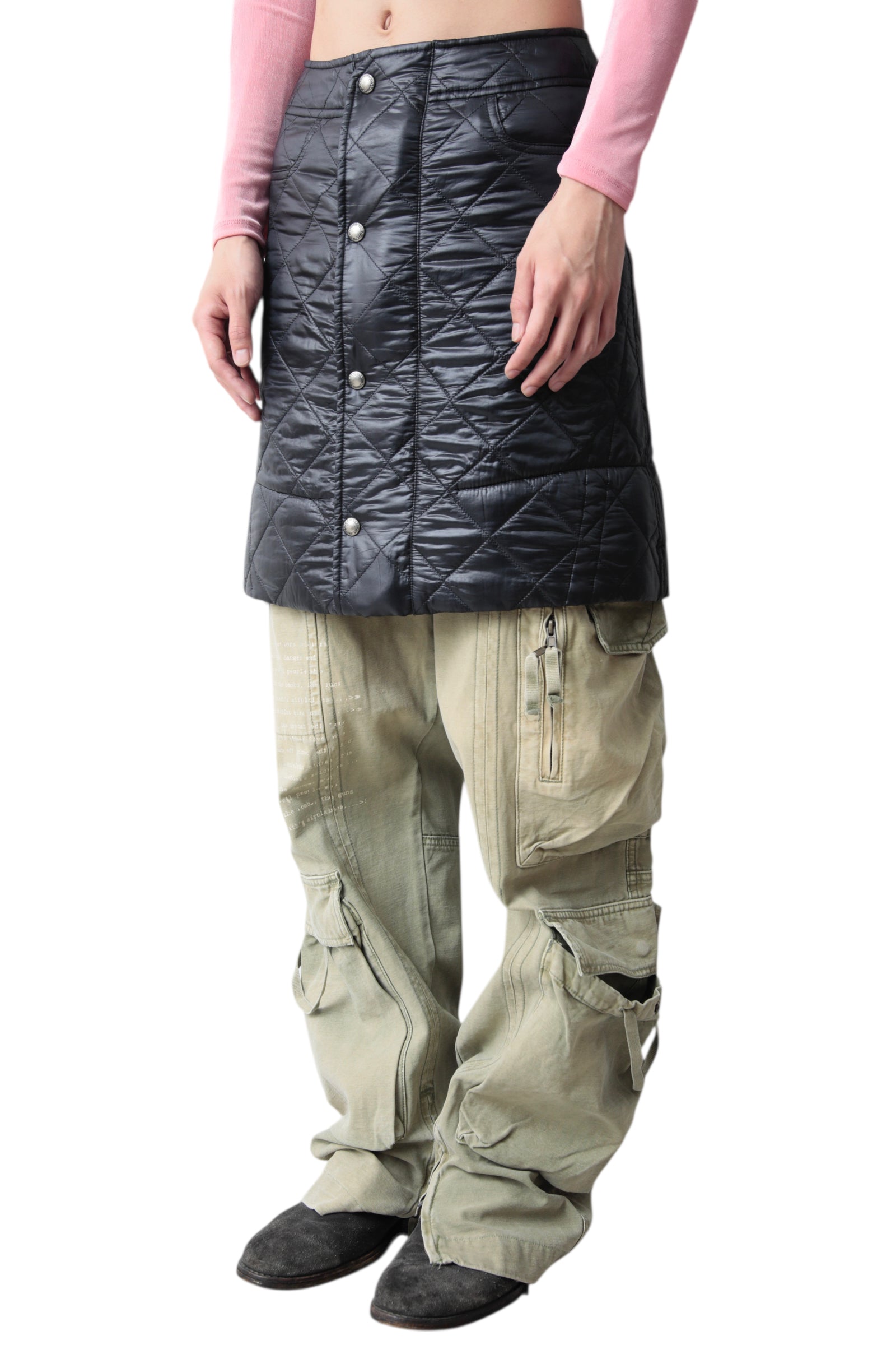 JUNYA WATANABE QUILTING BUTTON UP SKIRT