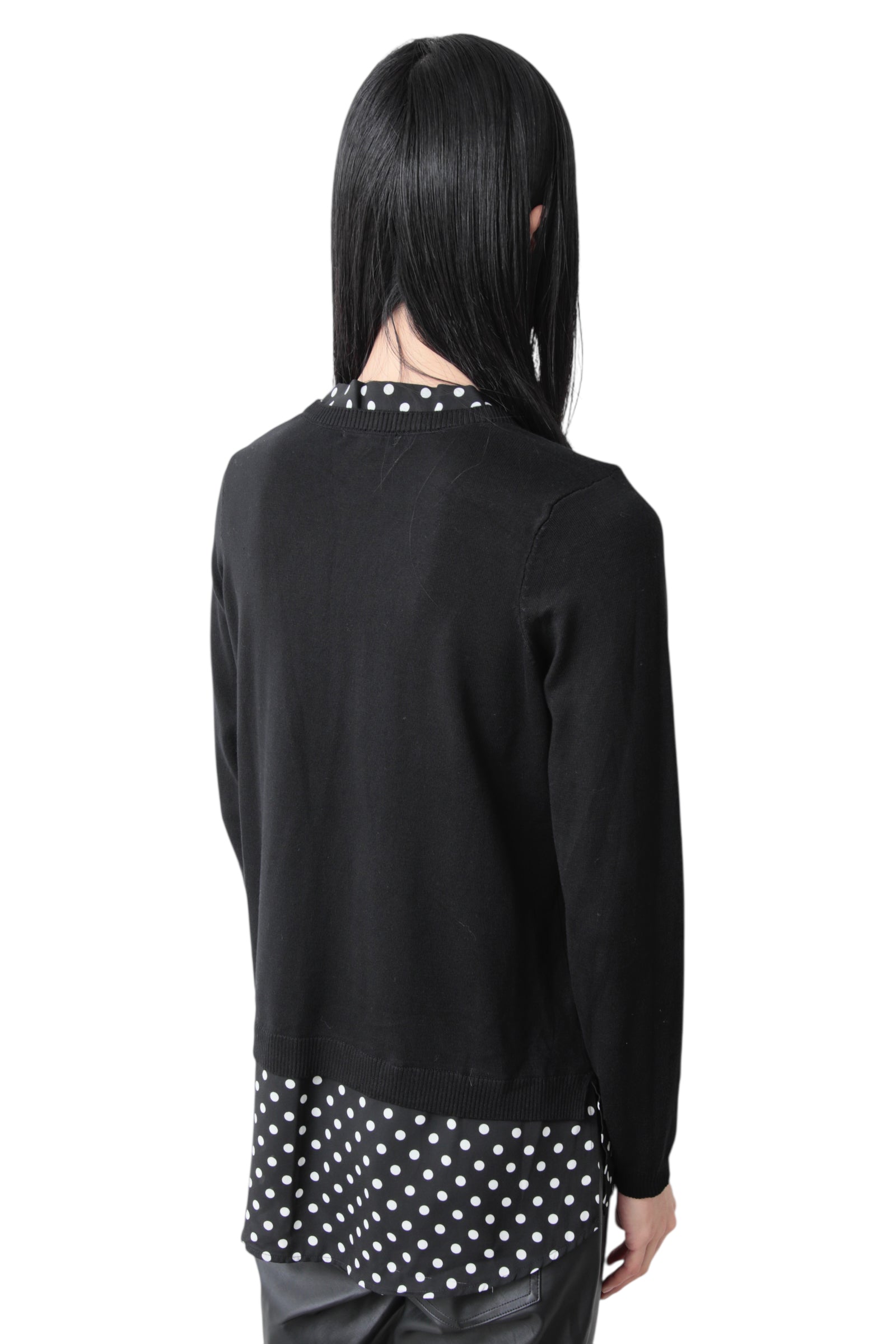DOT BOW TIE SHIRT DOCKING SWEATER – THE ELEPHANT