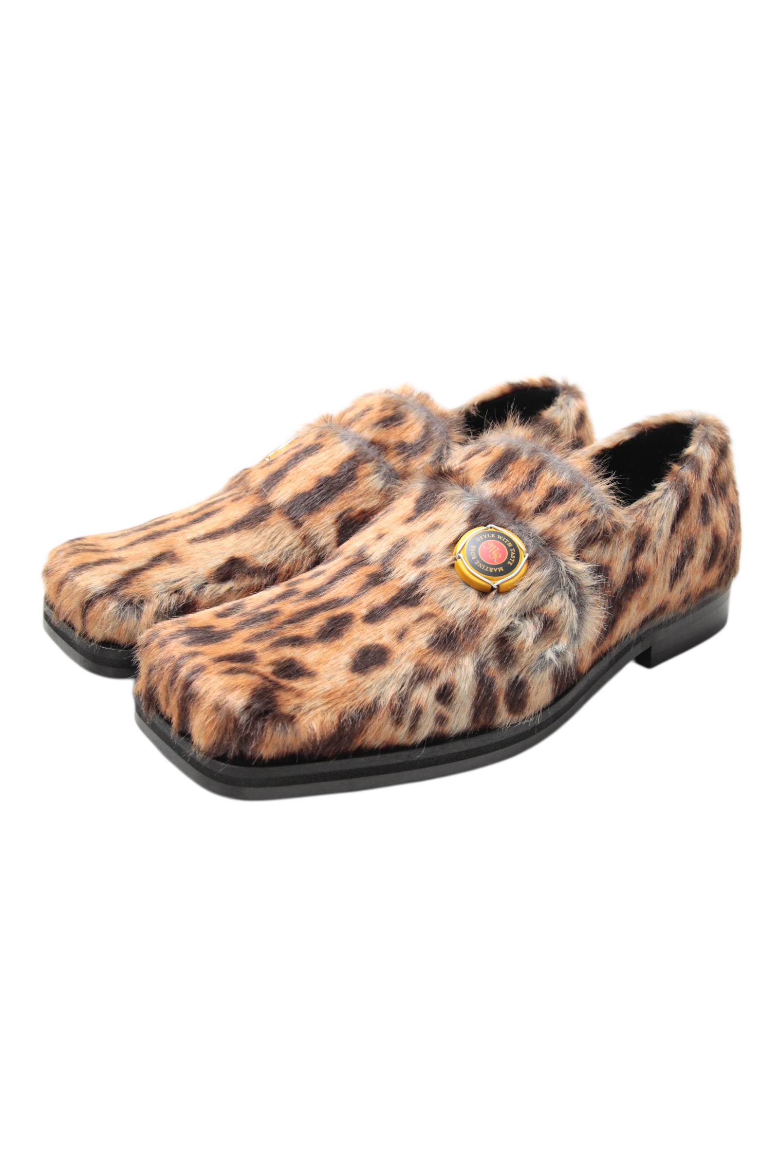 MARTINE ROSE CHAMPAGNE CAP SQUARE TOE LOAFER