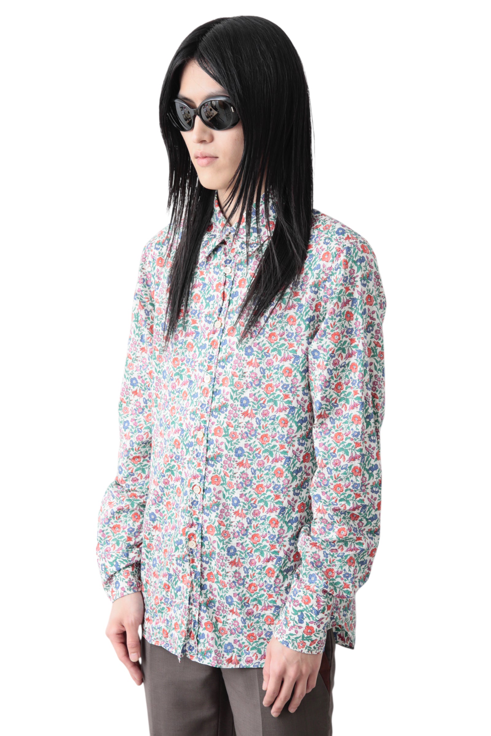 EARLY 2000S MIU MIU FLORAL PATTERNED SHIRT