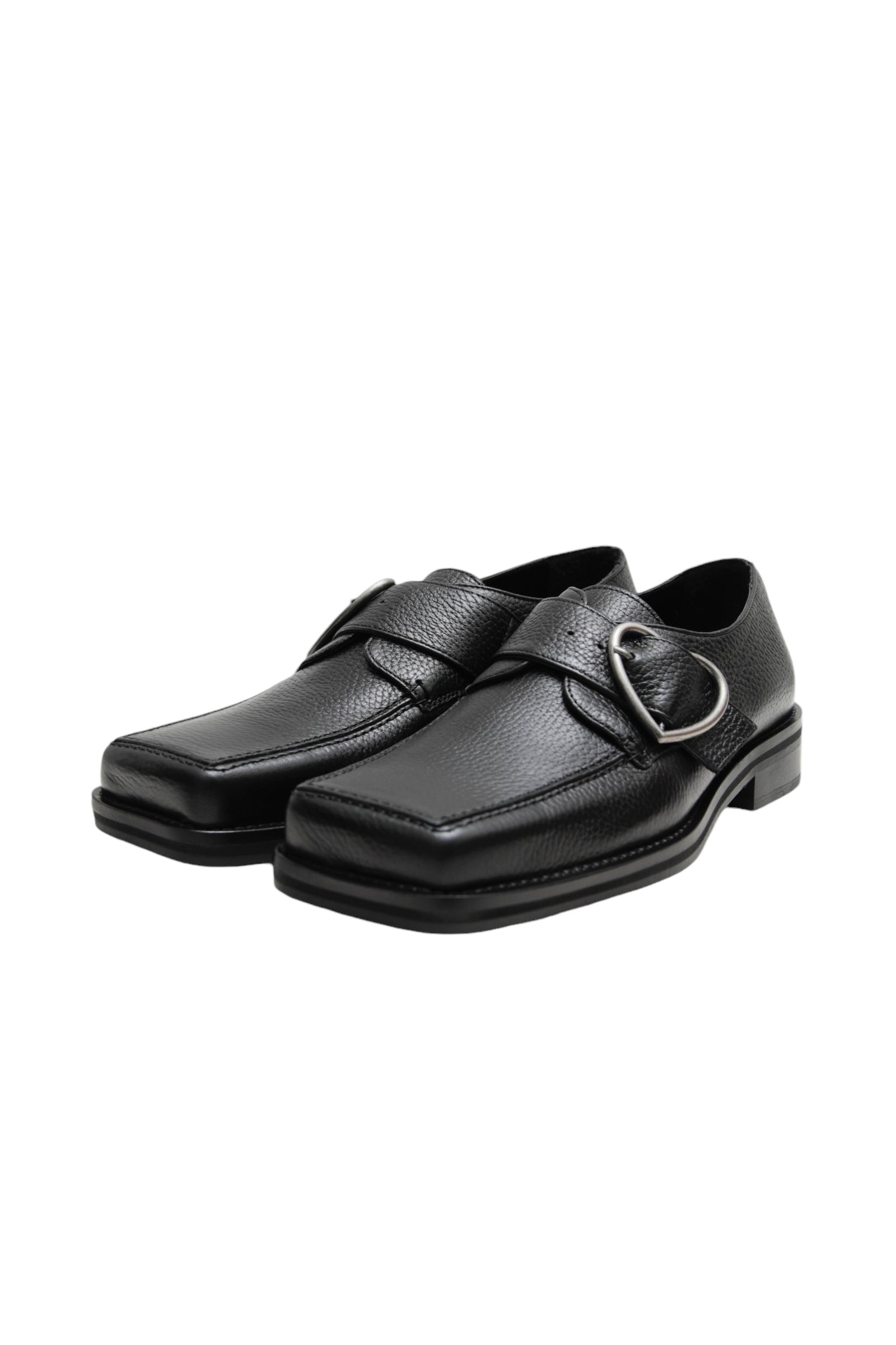 MARTINE ROSE SQUARE TOE BUCKLE LOAFER