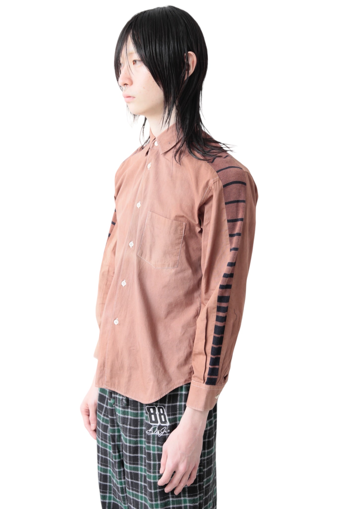 COMME DES GARCONS SHIRT SWITCHING BORDER SHIRT