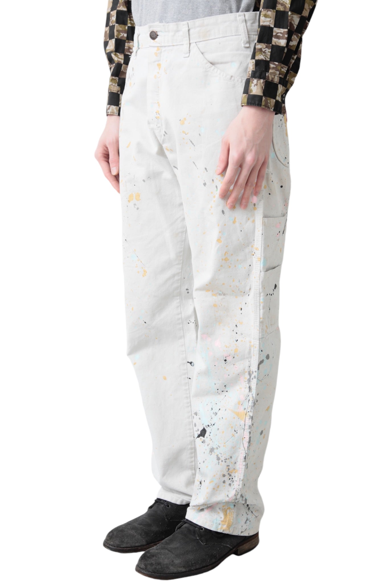 PAINTED STRAIGHT DENIM PANTS