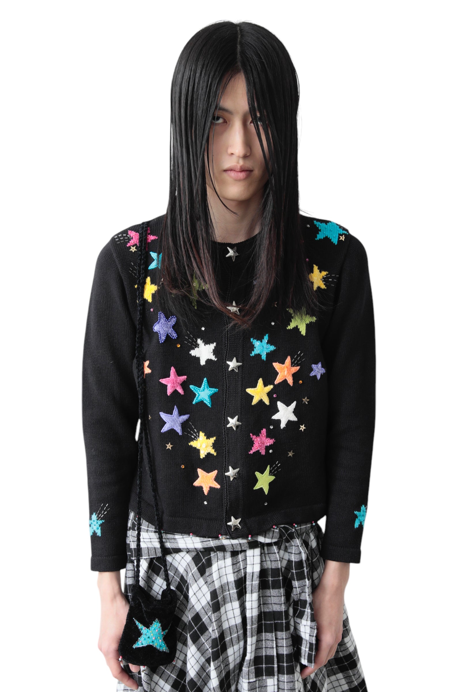 MULTI COLOR STAR CARDIGAN