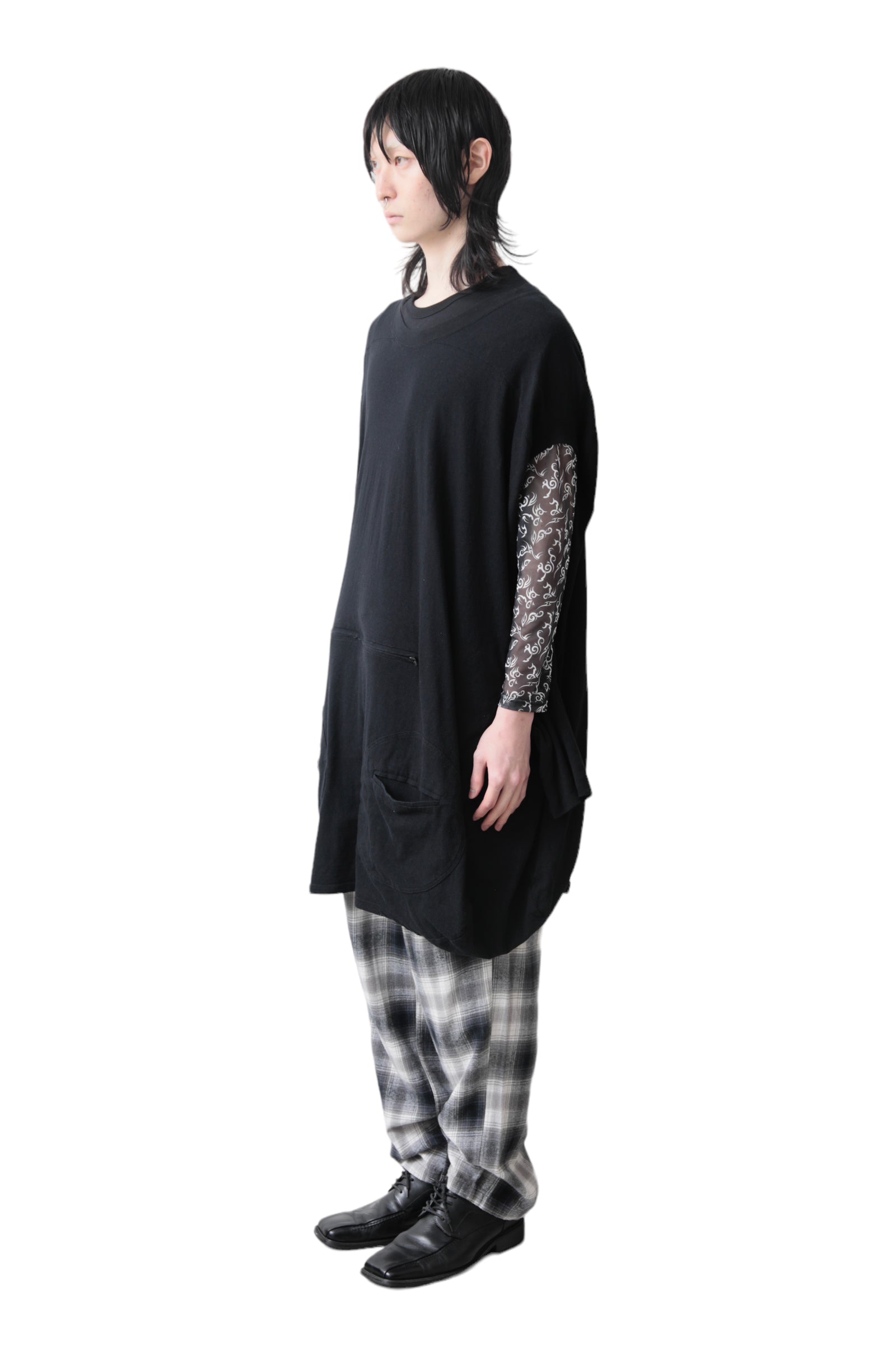 BERNHARD WILLHELM TWO SLEEVES ONE PIECE T-SHIRT