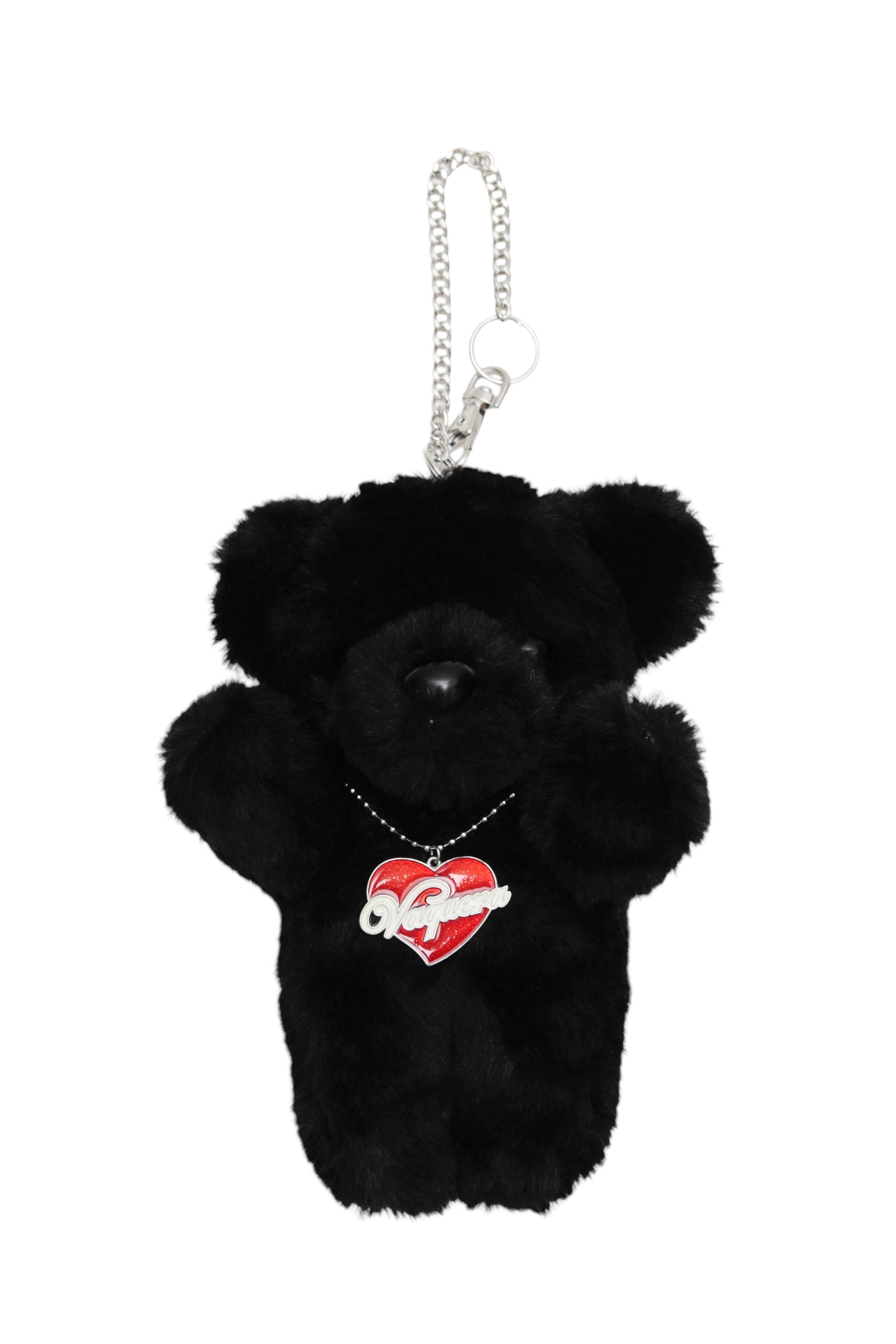 VAQUERA TEDDY BEAR KEYCHAIN BLACK SHORT FUR