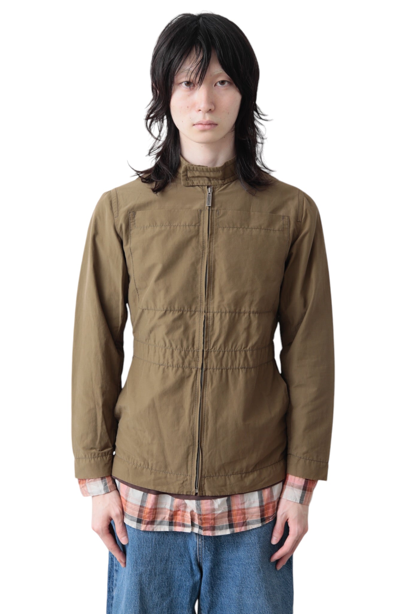 DIRK BIKKEMBERGS NYLON ZIP UP BLOUSON