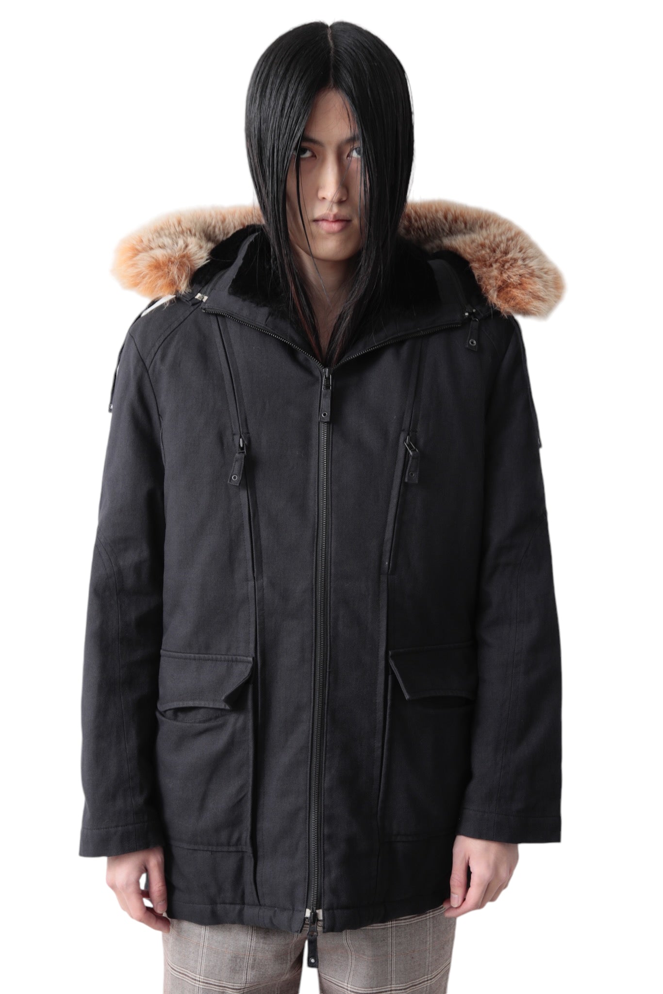 JEAN PAUL GAULTIER ZIP UP FUR BLOUSON