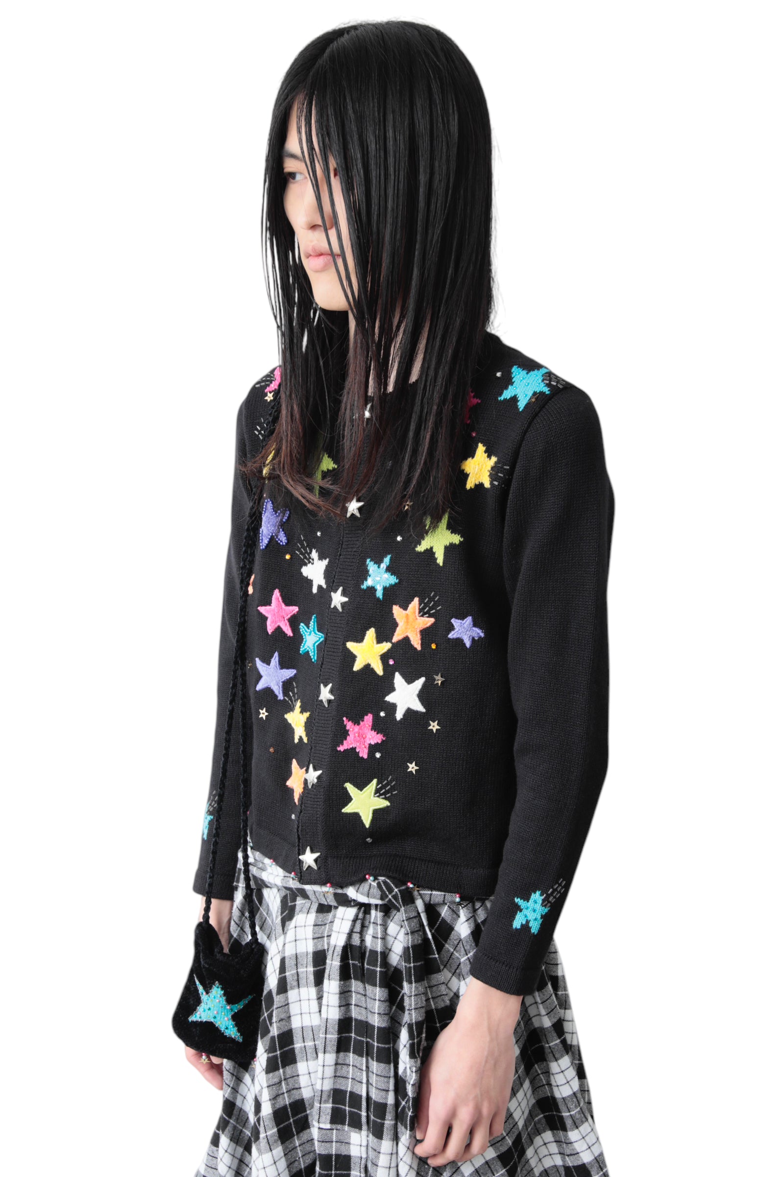 MULTI COLOR STAR CARDIGAN