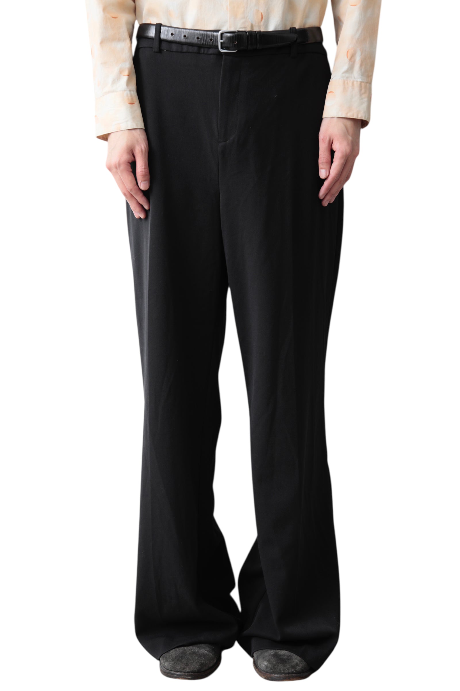 BLACK BAGGY SLACKS