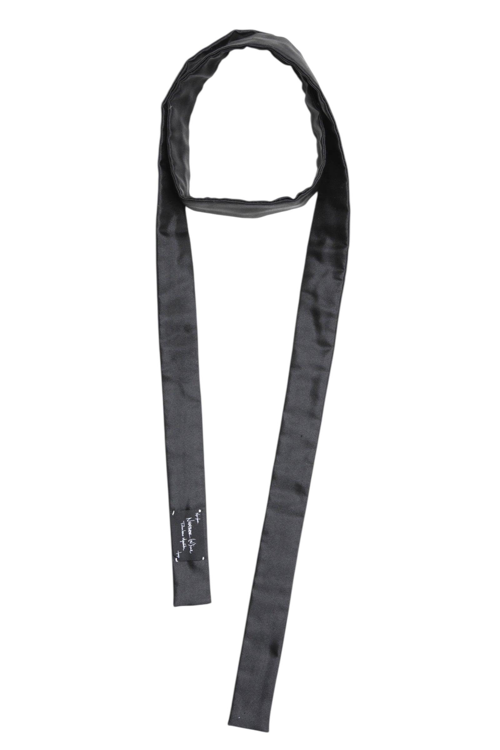 EARLY 2000S NUMBER (N)INE SQUARE CUT NARROW TIE