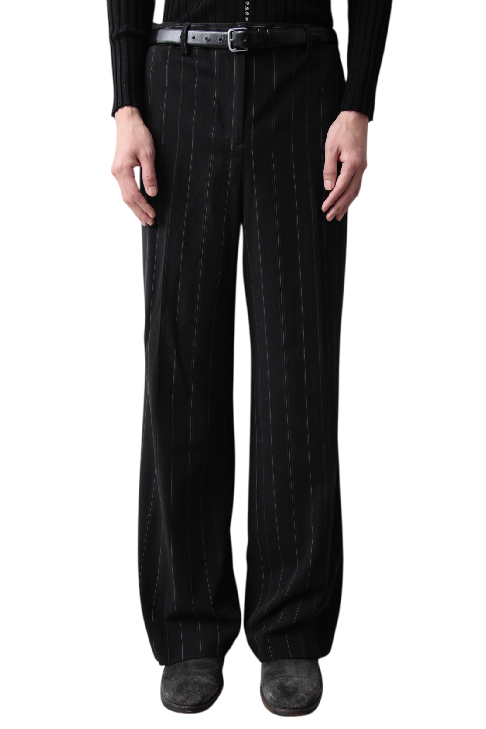 PIN STRIPE FLARE SLACKS