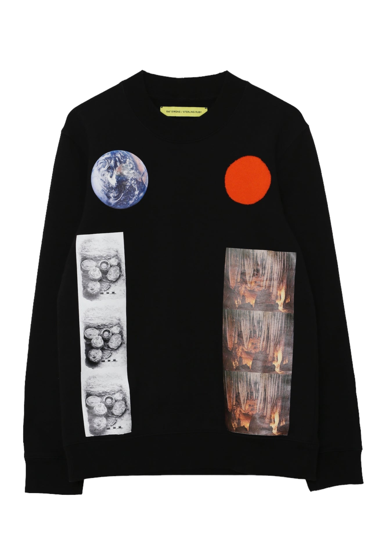 2014AW RAF SIMONS × STERLING RUBY GRAPHIC SWEAT TOP