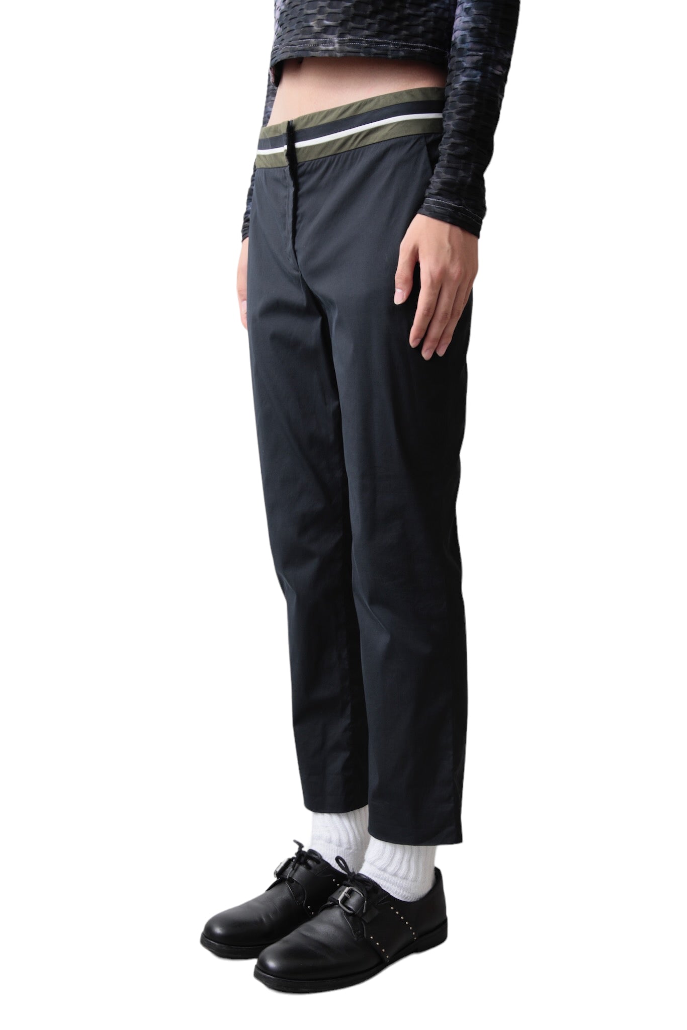 PRADA BI COLOR CROPPED SLACKS