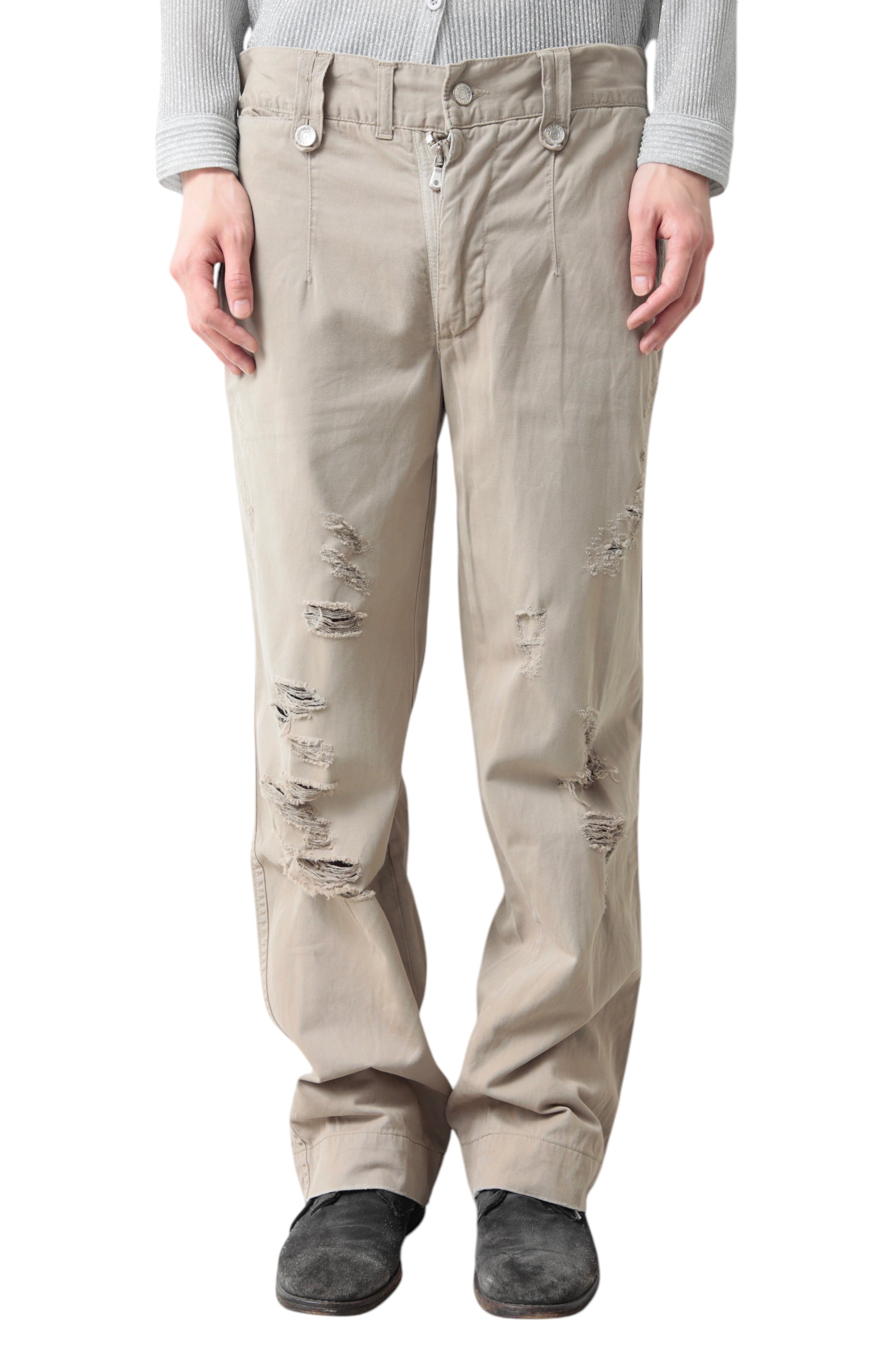 DOLCE&amp;GABBANA CRUSHED CHINO PANTS