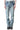 SCATTERED SEQUINS STRAIGHT DENIM PANTS