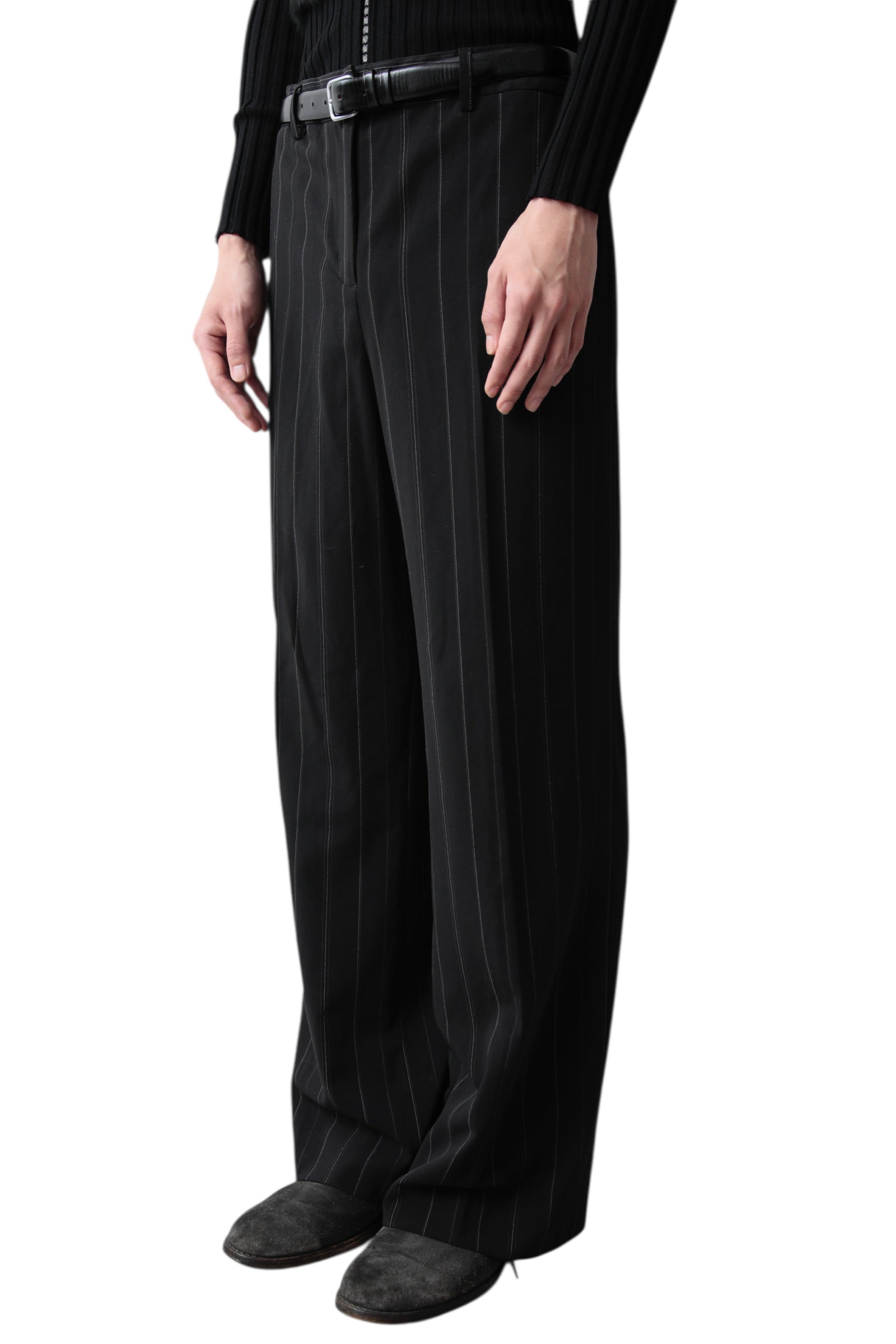 PIN STRIPE FLARE SLACKS