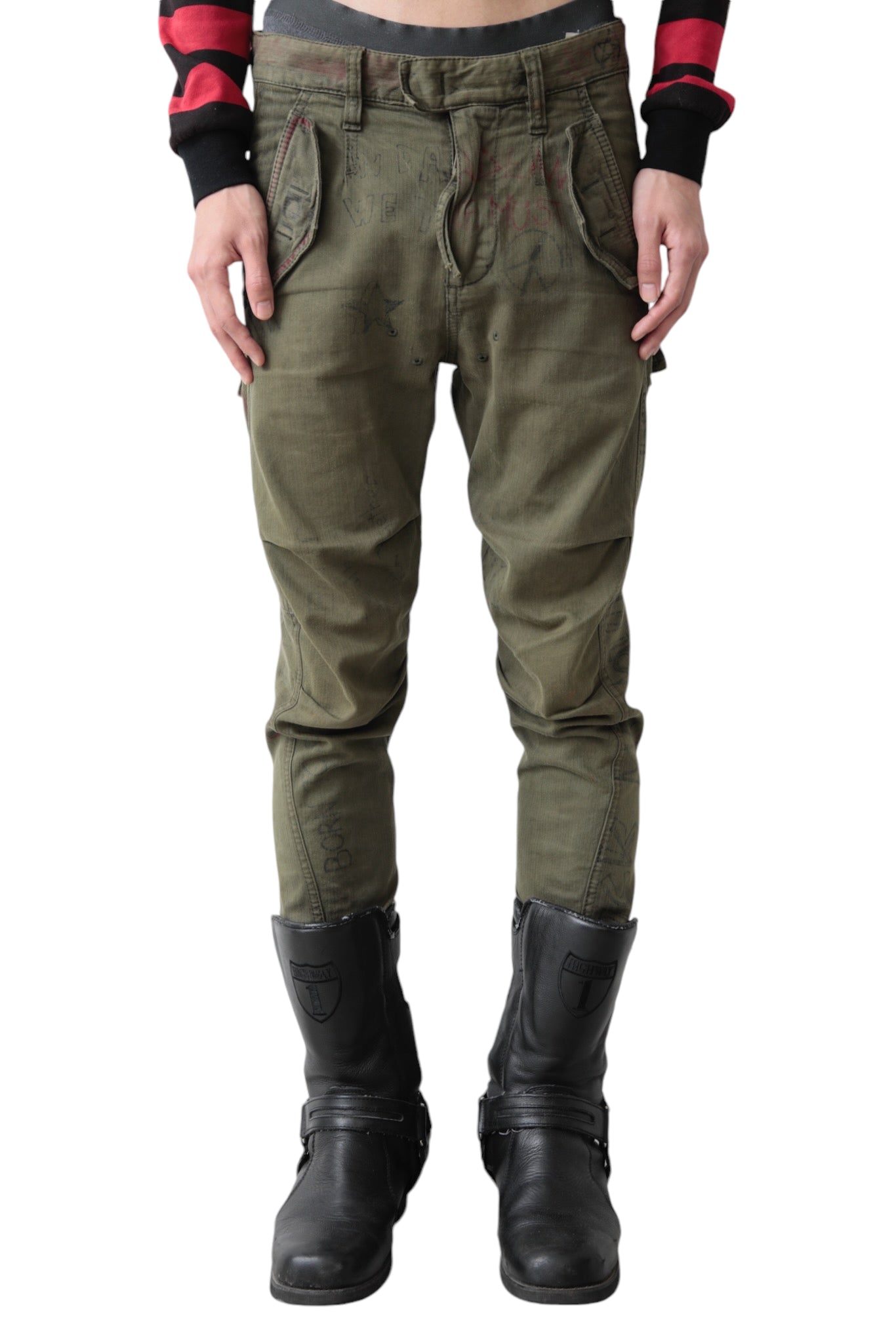 DSQUARED2 GRAPHIC MILITARY PANTS