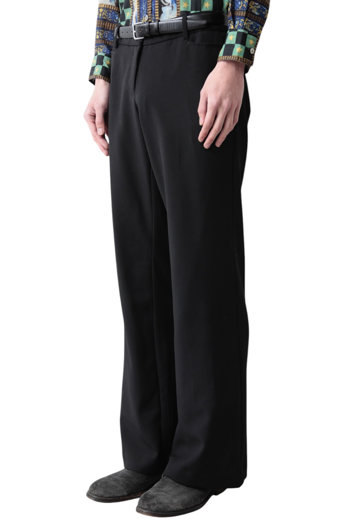 BLACK FLARE SLACKS