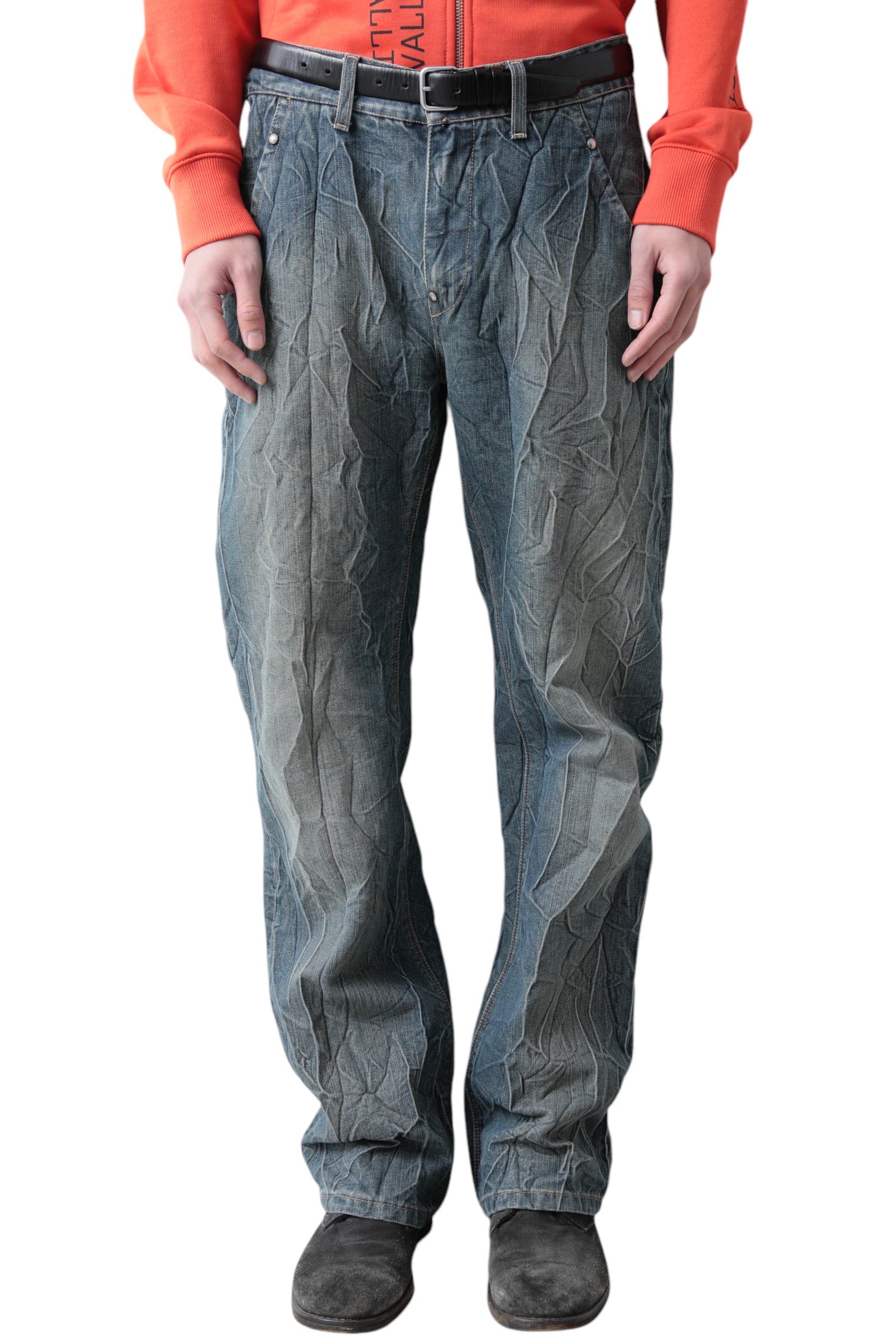 WRINKLE FADE DENIM PANTS