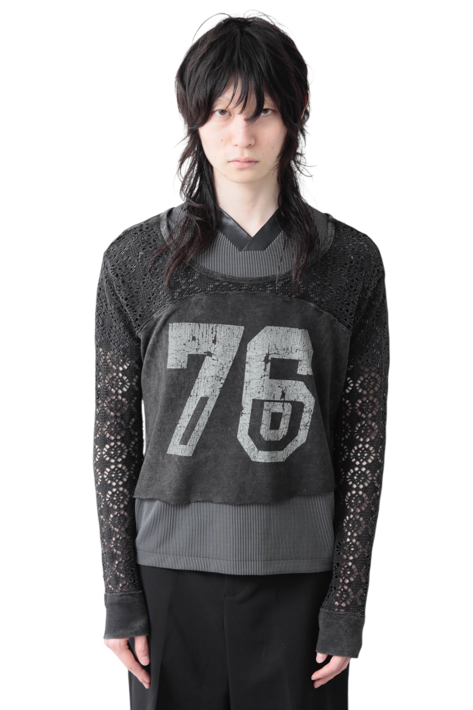 MESH SLEEVE NUMBERING T-SHIRT