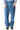 SCATTERED RHINESTONE WIDE DENIM PANTS