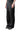 GLOSSY BLACK WIDE SLACKS
