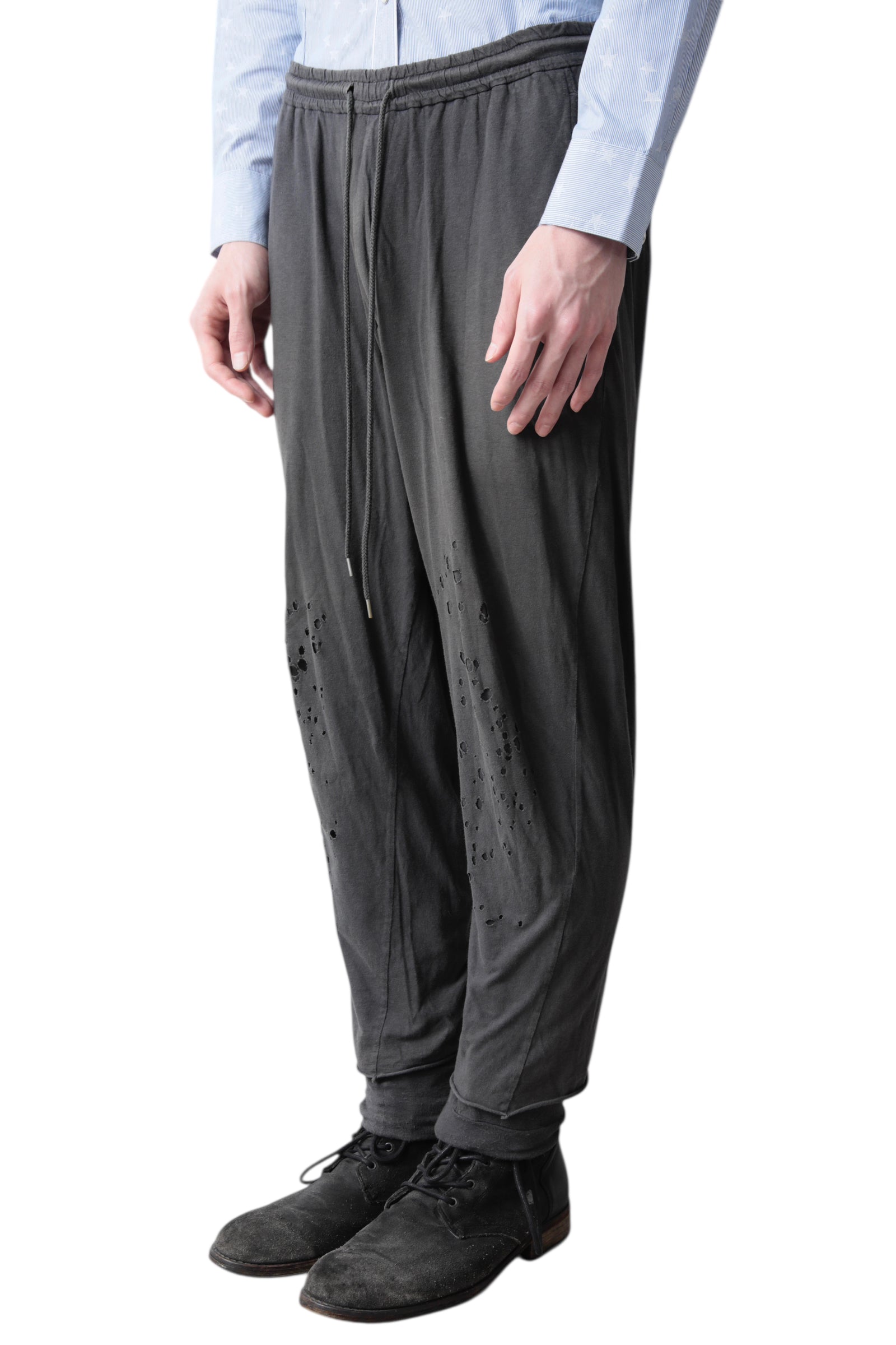 MIHARA YASUHIRO SHOTGUN CRUSHED SWEAT PANTS