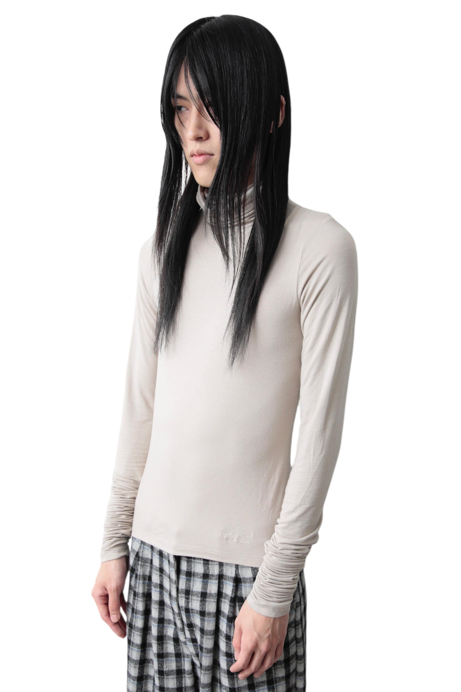 JEAN PAUL GAULTIER SUPER LONG SLEEVE HIGH NECK TOP
