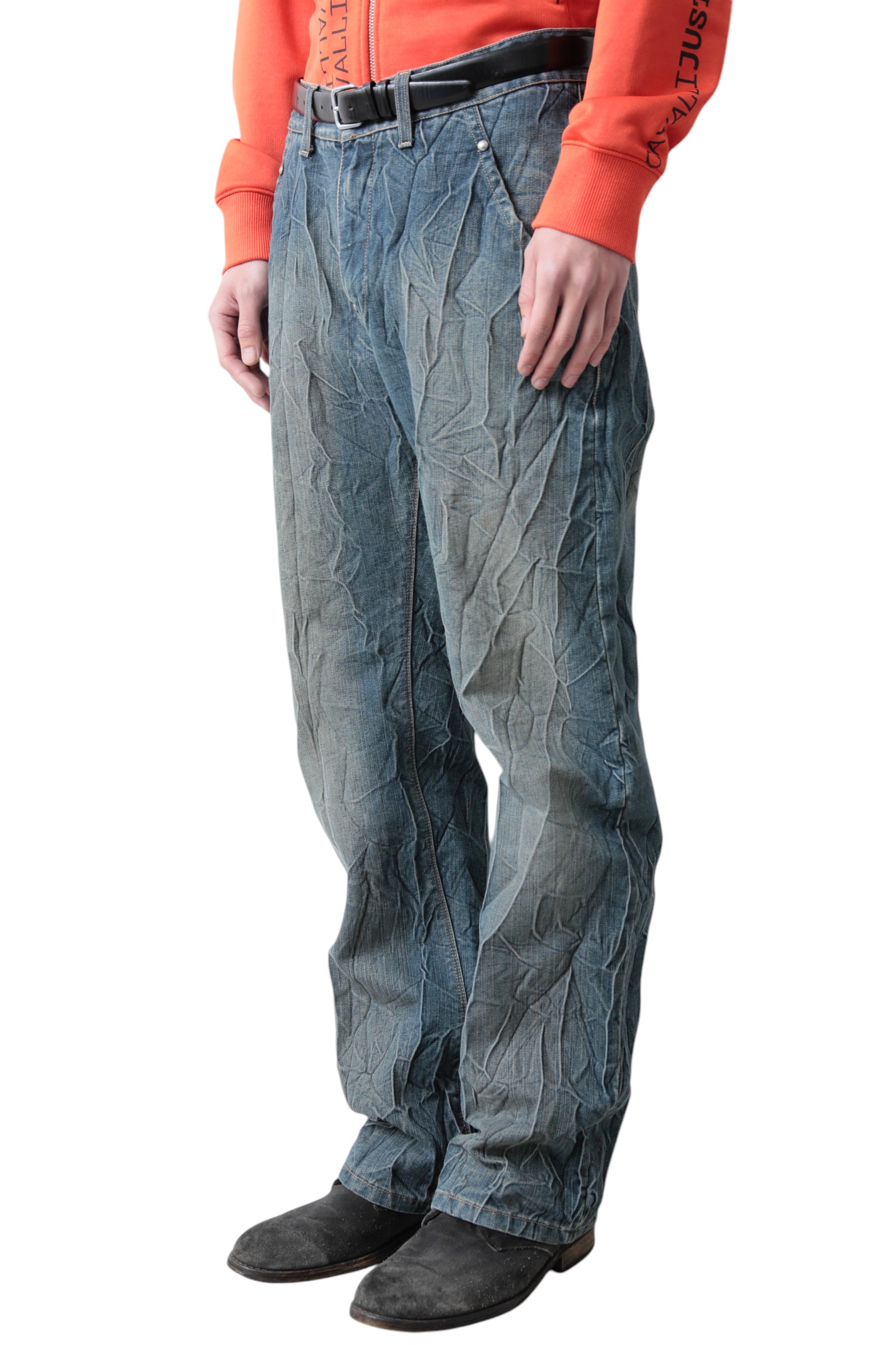 WRINKLE FADE DENIM PANTS