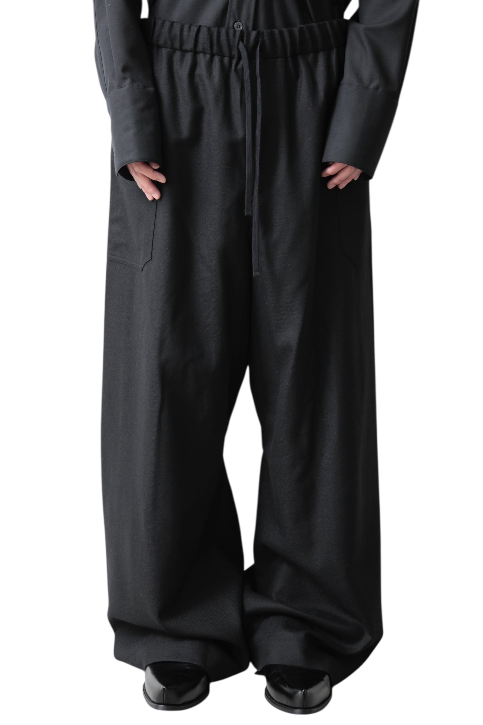 MARINA YEE WIDE-LEGGED ELASTICATED TROUSERS