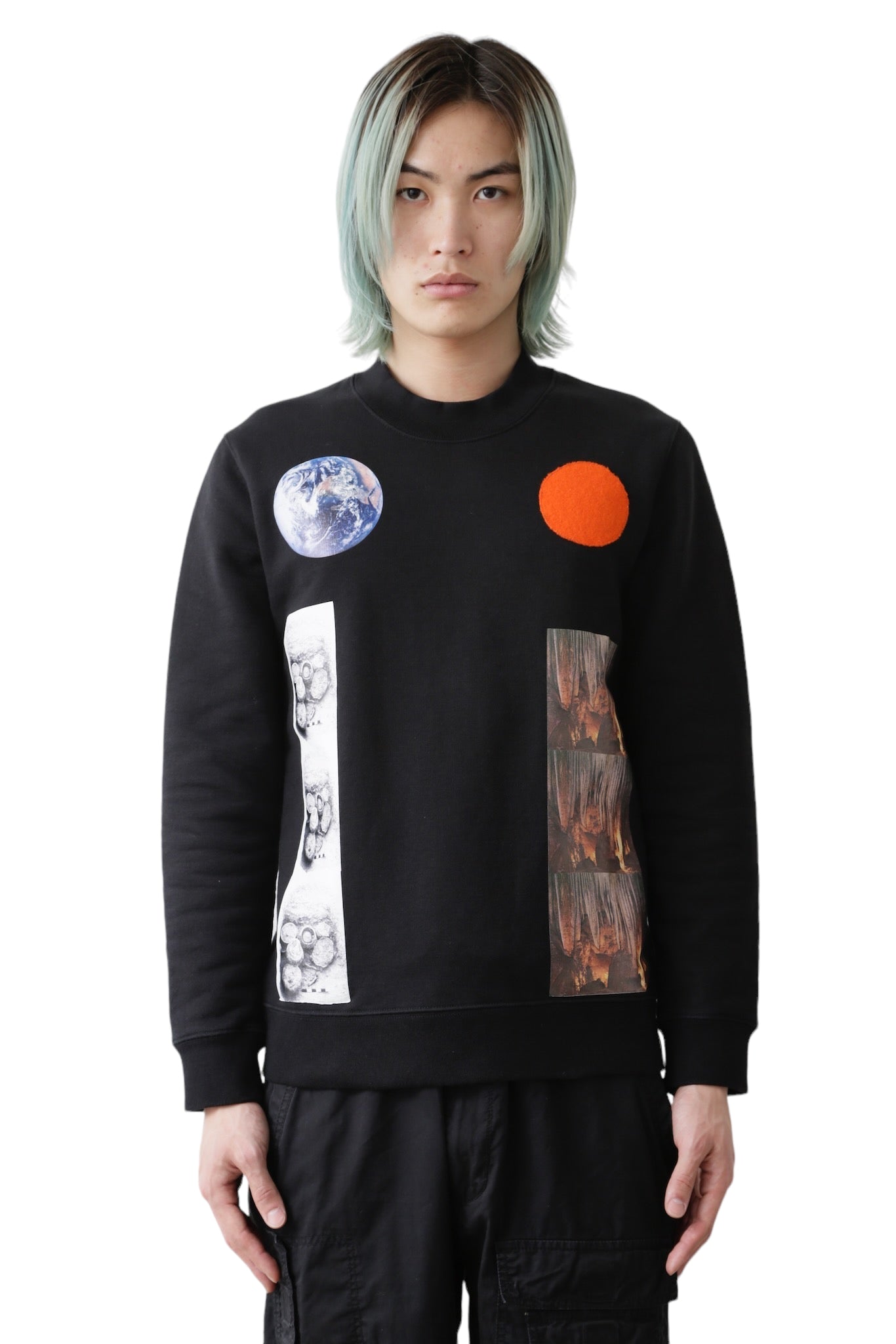 2014AW RAF SIMONS × STERLING RUBY GRAPHIC SWEAT TOP