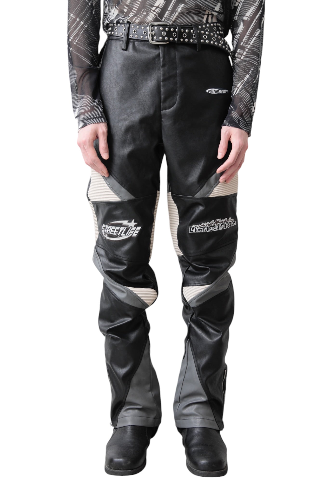 LOGO RACING MOTO PANTS