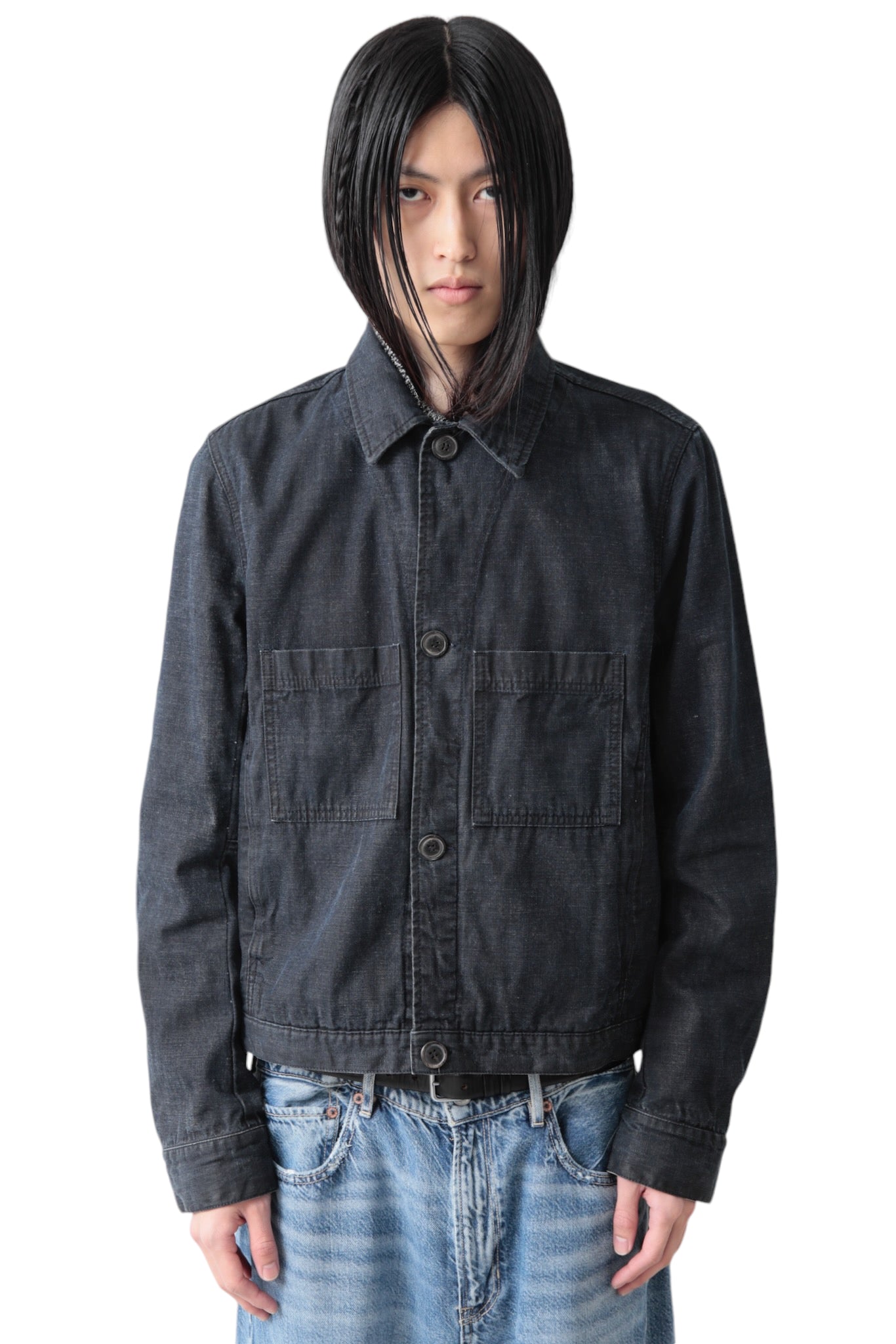 PRADA CLASSIC BUTTON UP DENIM JACKET