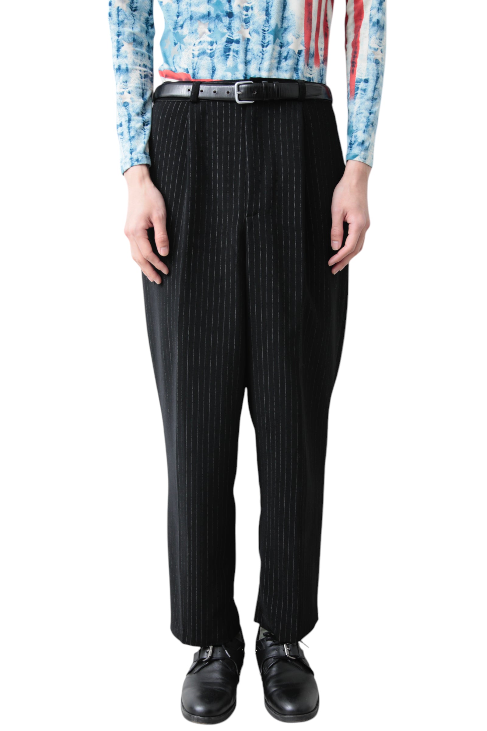 PIN STRIPE FLARE SLACKS