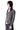 Draped Switching Zip Blouse