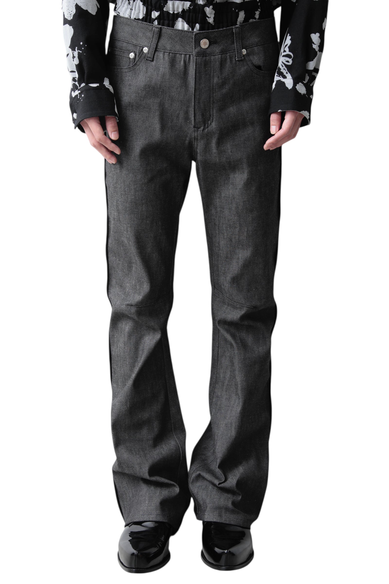 ORIMI ZIPPY RAW DENIM TROUSERS